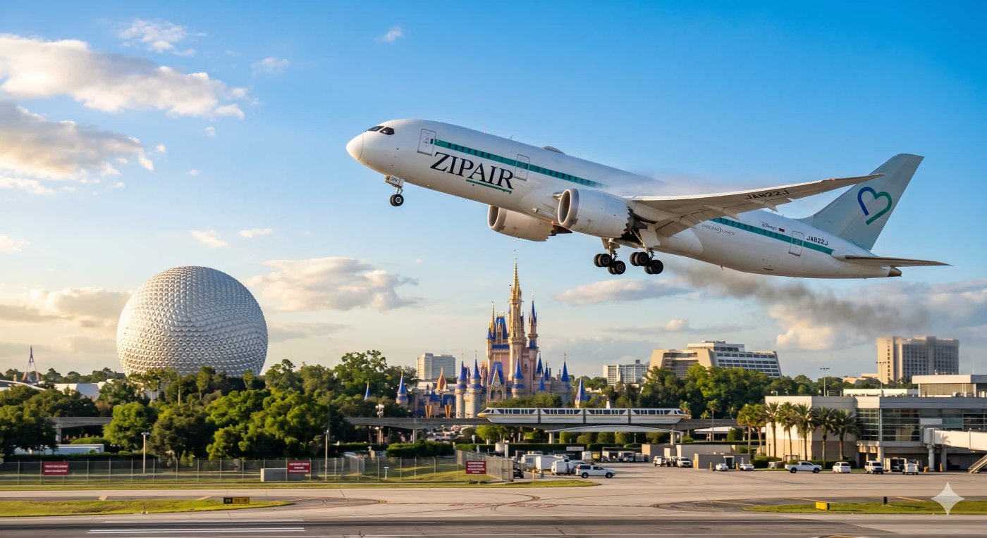 ¡Vuelos Directos Orlando - Tokio con ZIPAIR este Verano 2026!