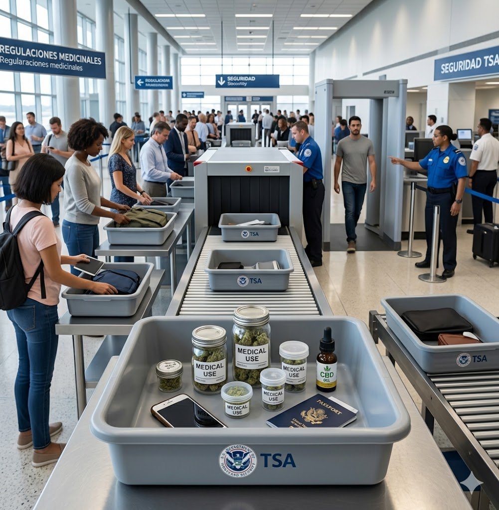 ¿La TSA permite llevar cannabis en los vuelos? Desglosamos la realidad y la "condición" oculta