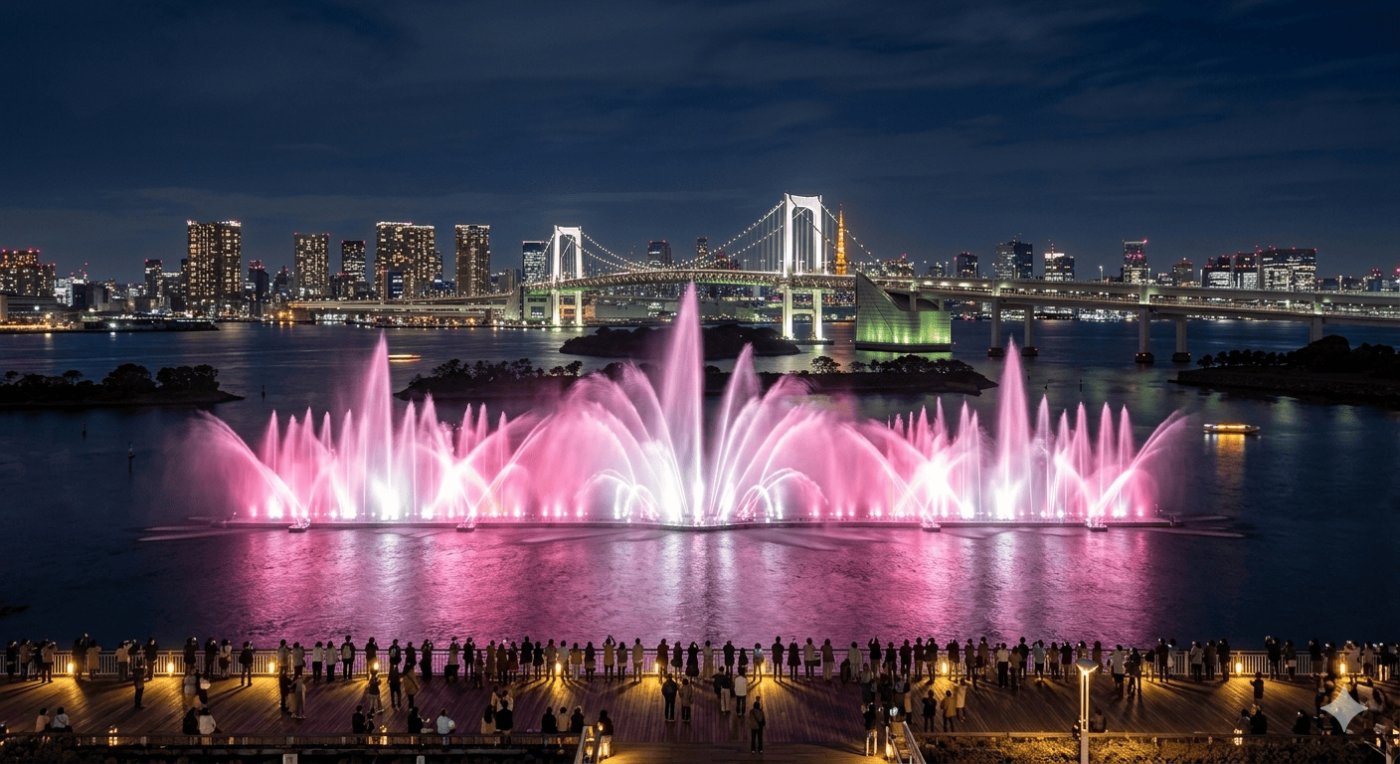 Si viajas a Tokio, tienes una nueva parada obligatoria: la monumental 'Tokyo Aqua Symphony