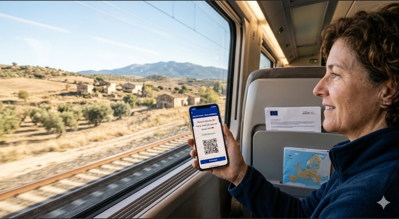 Un avance histórico para el turismo: La UE aprueba el billete único para viajar en tren por Europa