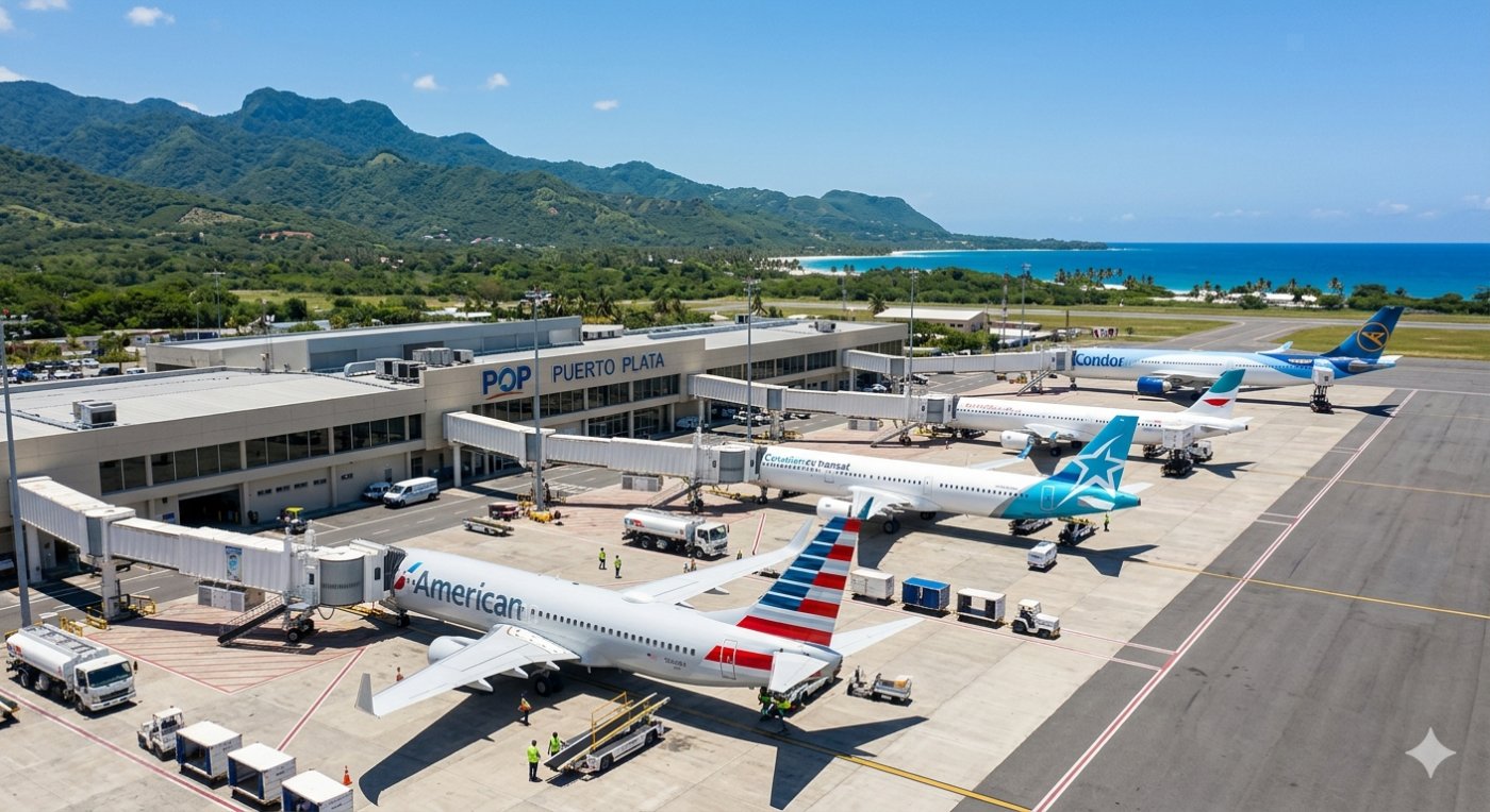 Puerto Plata: siete aerolíneas programan 40 vuelos semanales para junio