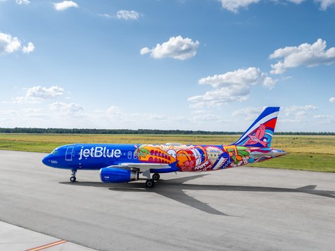 JetBlue rinde homenaje a la República Dominicana con su primer 'livery' internacional