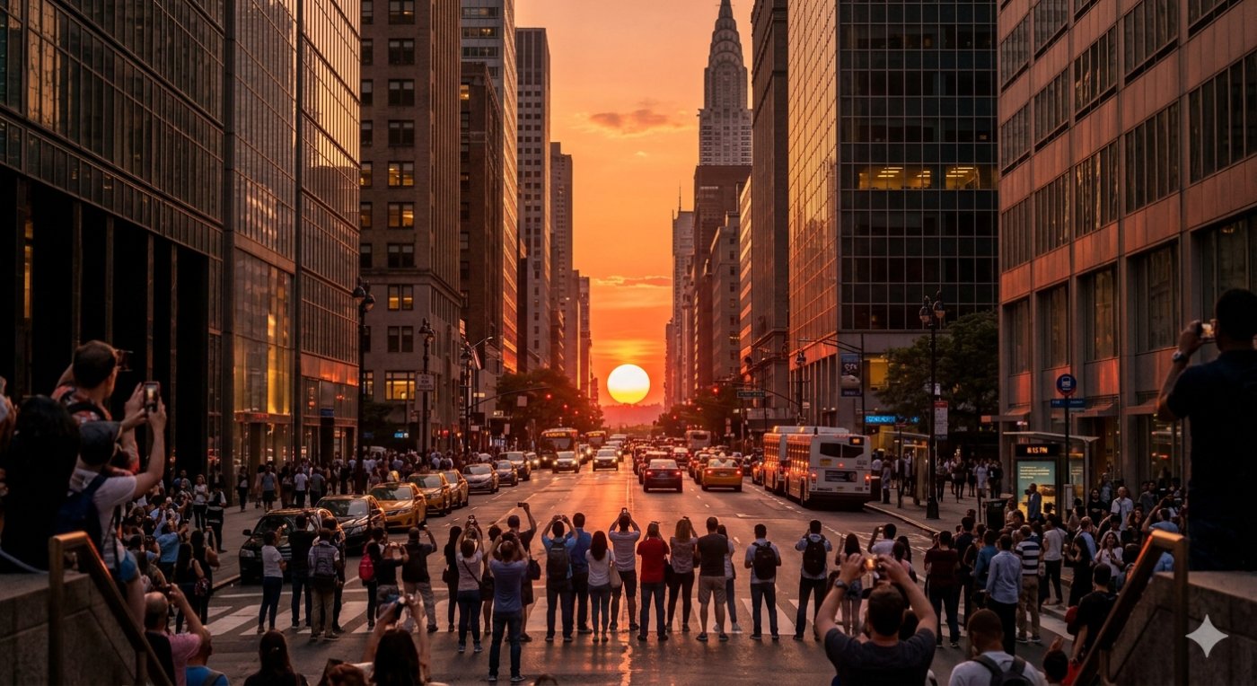 Manhattanhenge 2026: Cómo cazar el atardecer perfecto entre los edificios de Nueva York