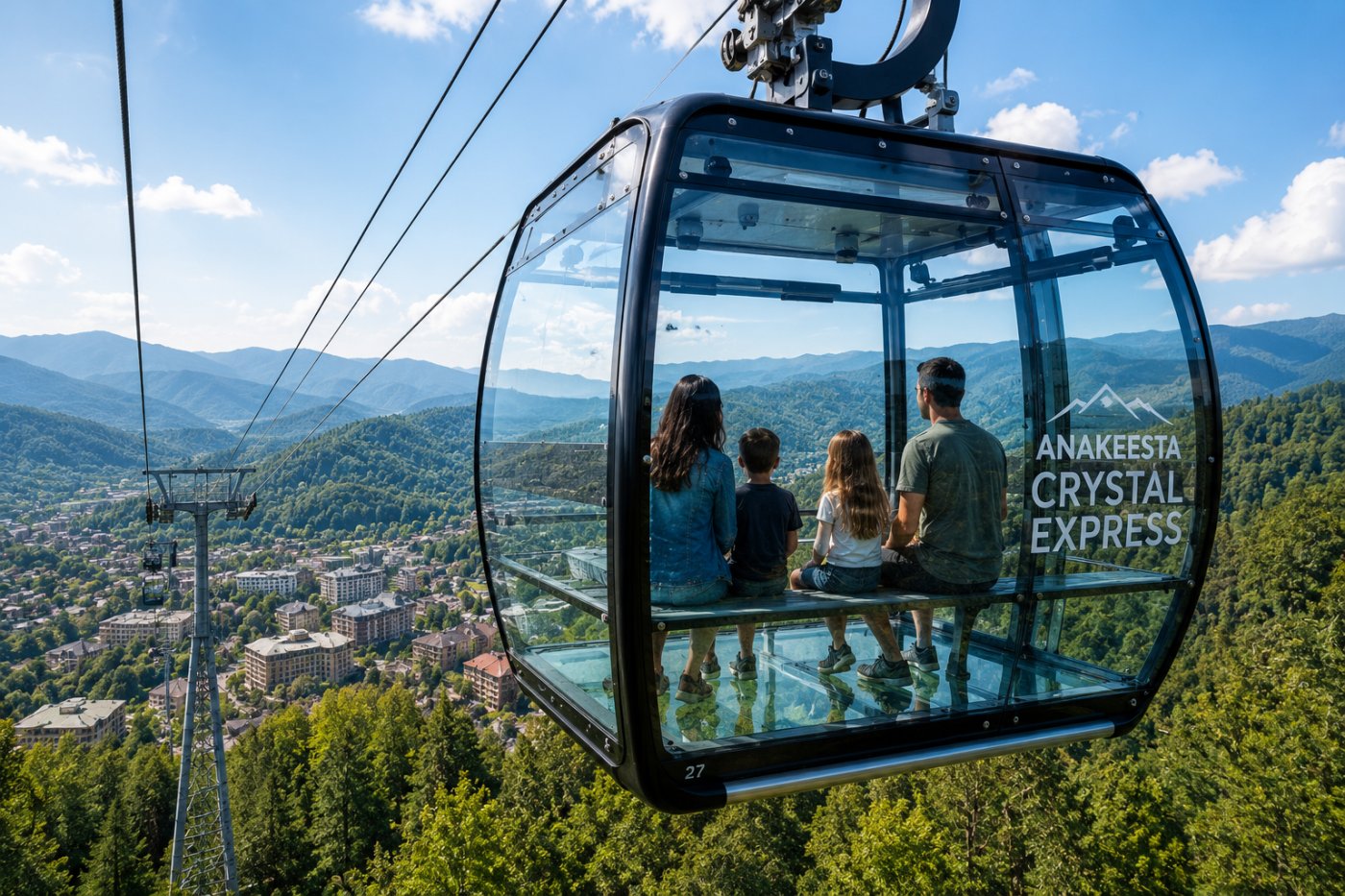 La nueva atracción que está revolucionando las Smoky Mountains: el primer teleférico totalmente de cristal del mundo