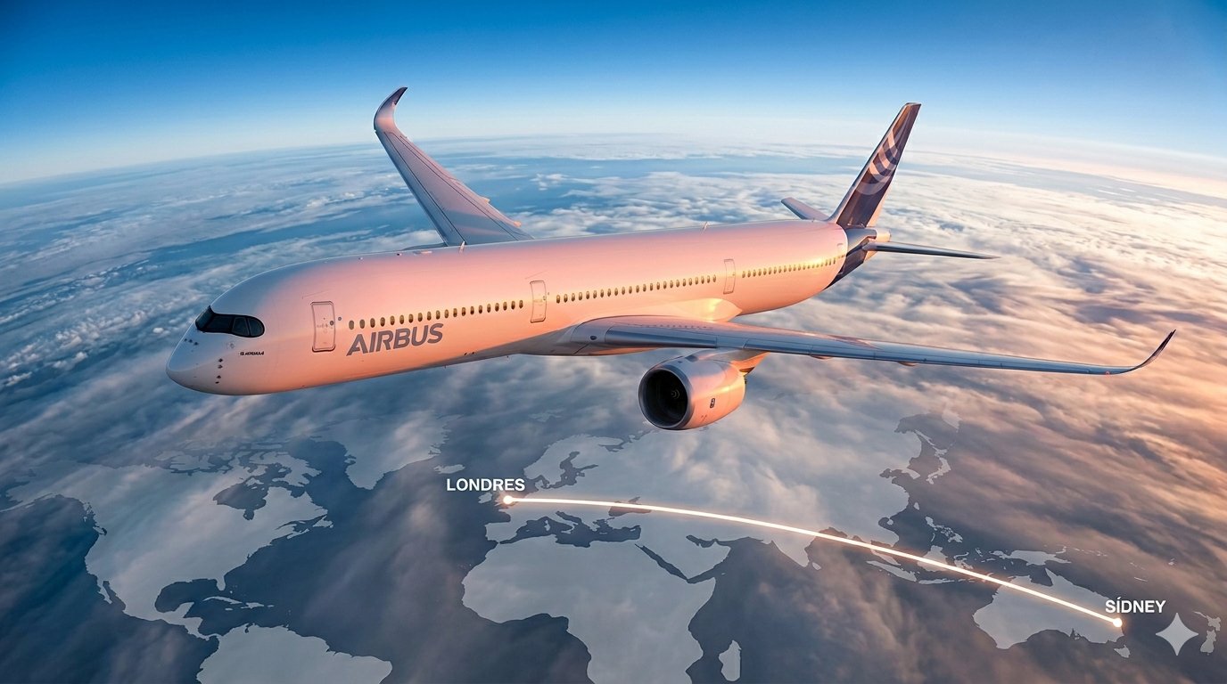 El avión comercial de mayor alcance del mundo ya voló: así conectará Europa y Australia sin escalas