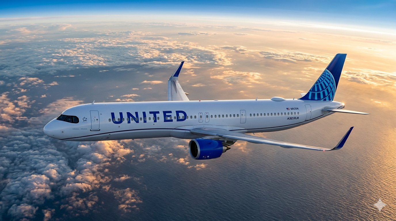 United Airlines recibe su primer Airbus A321XLR y prepara una revolución en sus vuelos internacionales