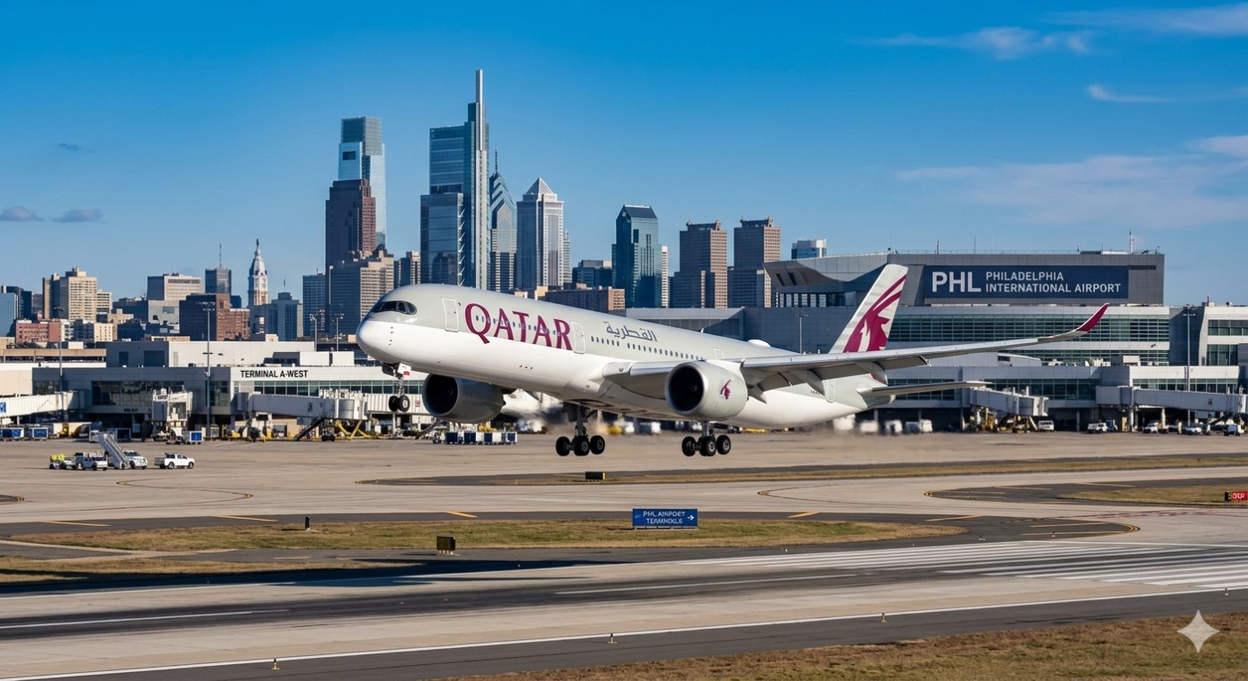 Qatar Airways podría regresar a Filadelfia: surgen indicios de una posible reactivación de la ruta a Doha
