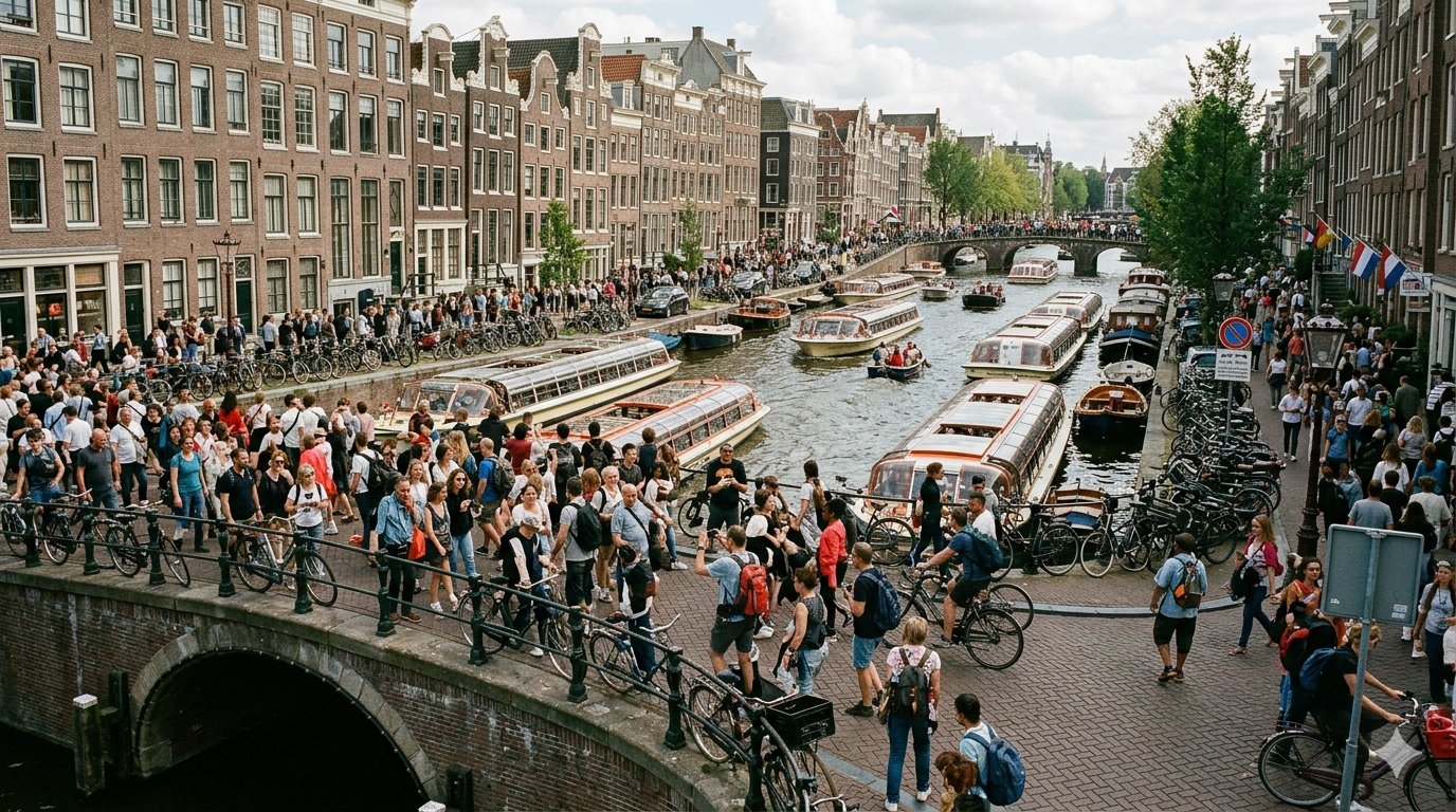 Ámsterdam podría elevar su tasa turística al 20 %