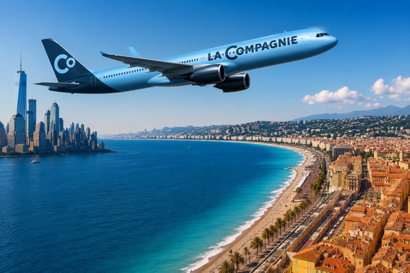 Otra manera de llegar a Francia: La Compagnie extenderá sus vuelos entre Nueva York y Niza