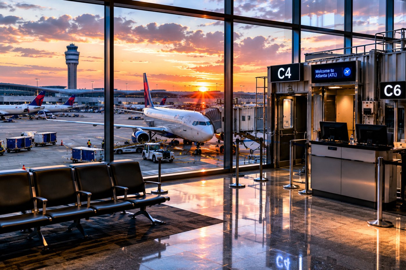 Delta busca quedarse con espacios que pertenecían a Spirit Airlines en Atlanta