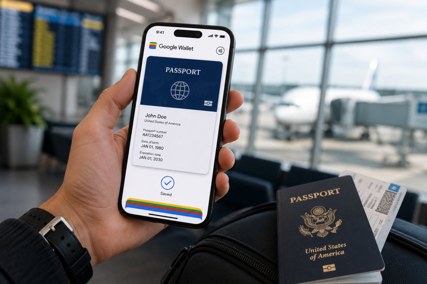 Google Wallet permitirá almacenar información del pasaporte en el teléfono