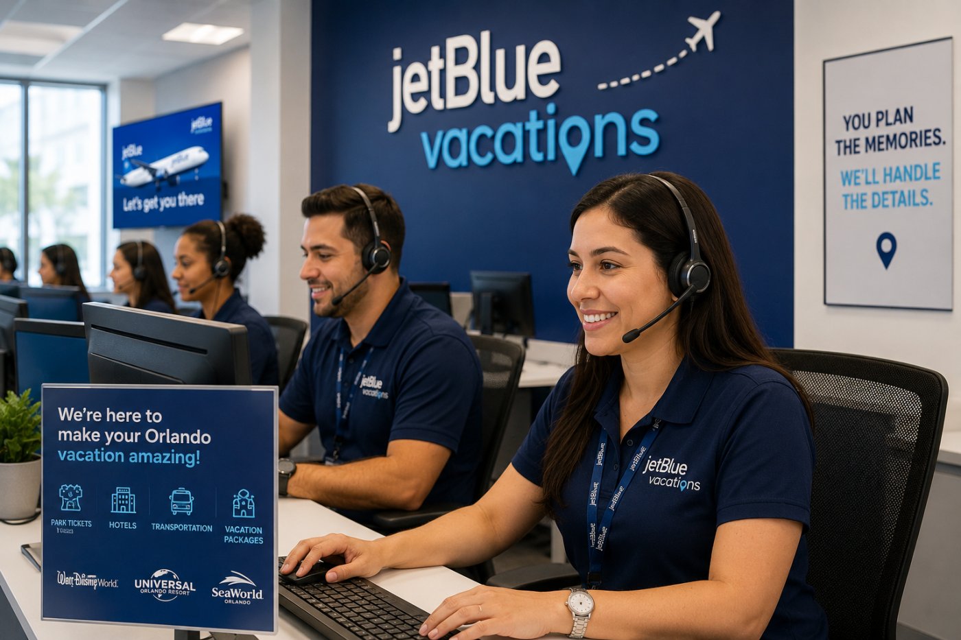 JetBlue quiere convertirse en una opción más fuerte para quienes viajan a Orlando y los parques temáticos.