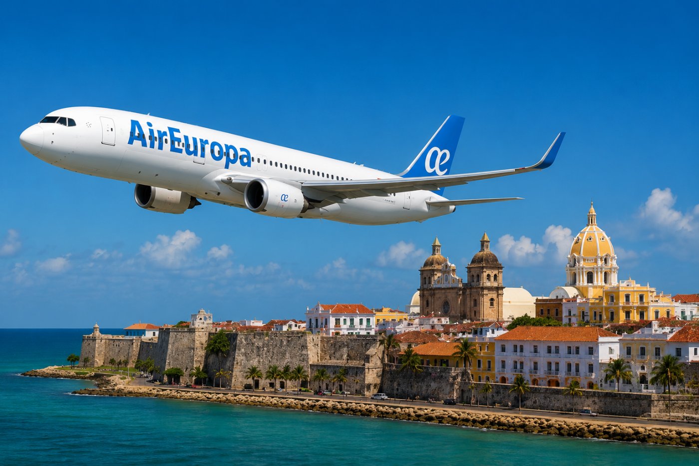 Air Europa ampliará su presencia en Colombia con una nueva ruta hacia Cartagena