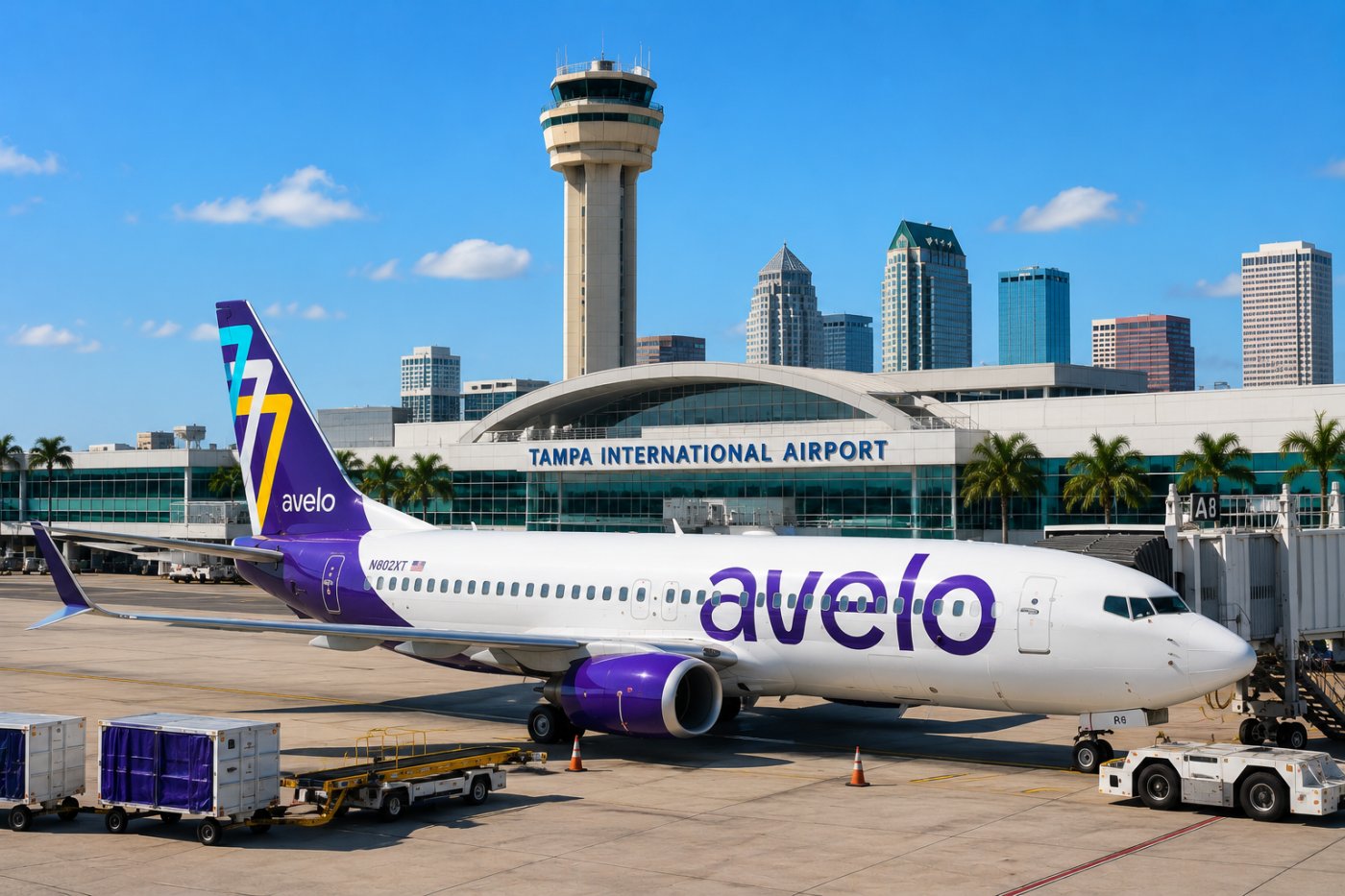 Tampa sigue creciendo: Avelo Airlines anuncia dos nuevas rutas sin escalas