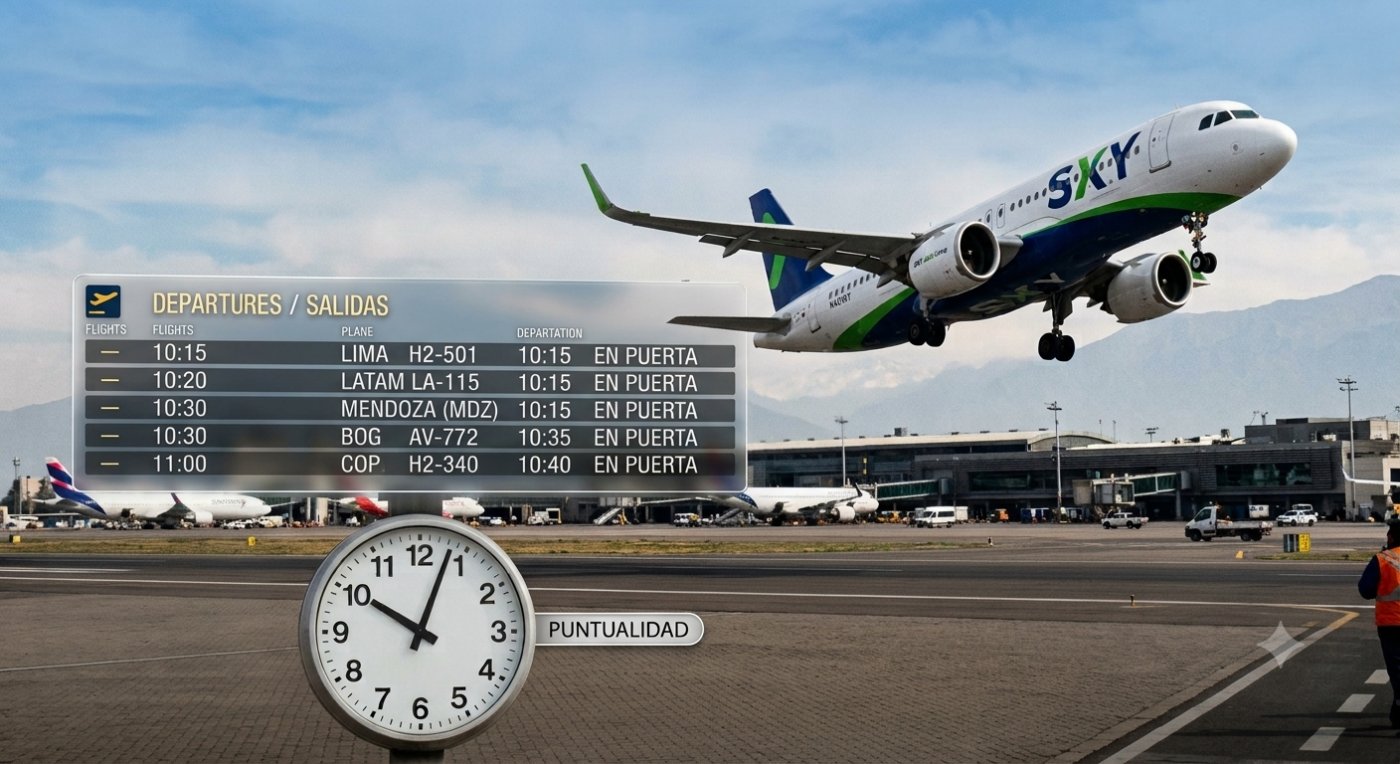 SKY Airline lidera el ranking de puntualidad en Iberoamérica: ¿qué significa realmente para los viajeros?