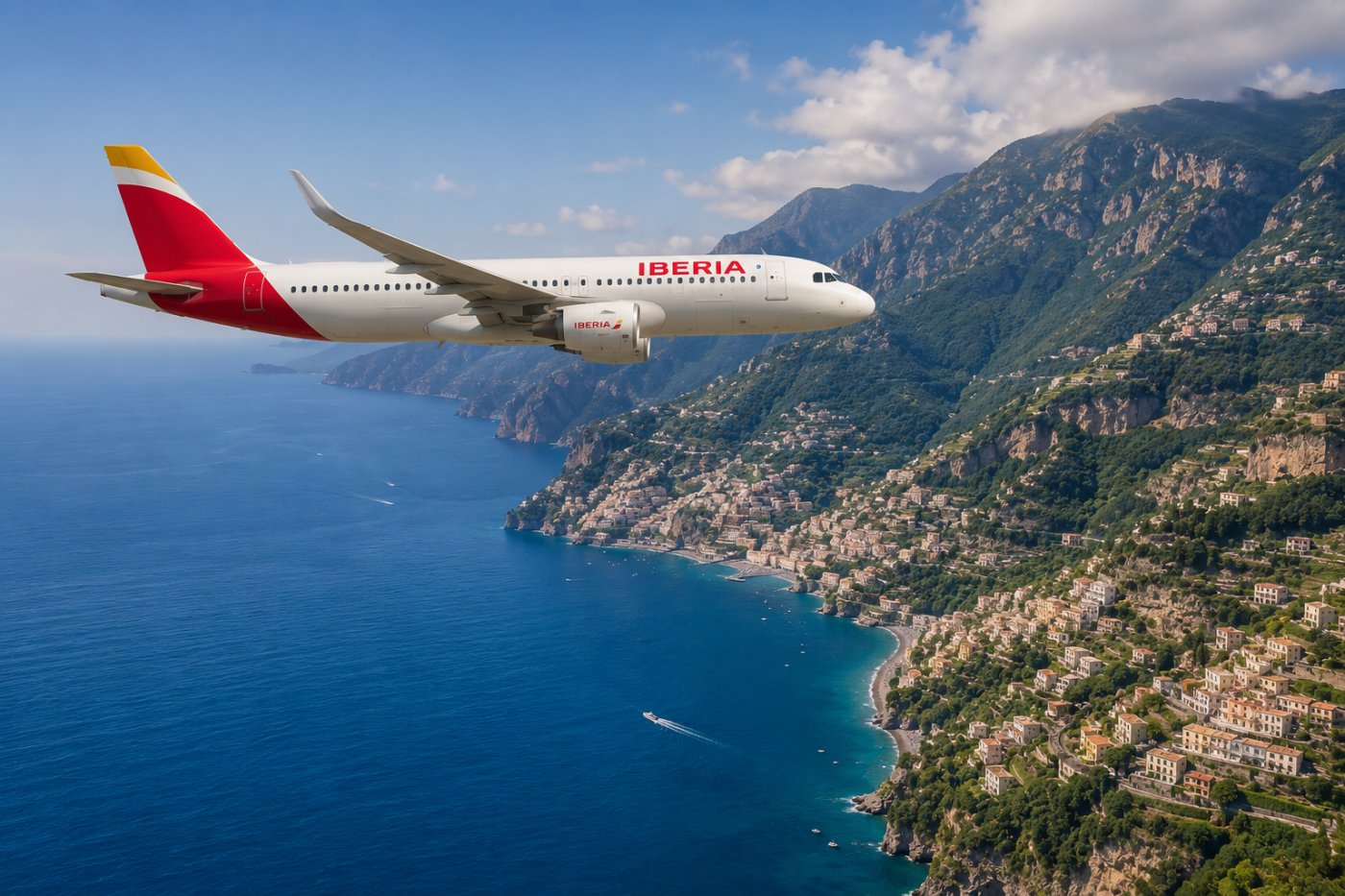 Viajar a la Costa Amalfitana será más fácil: Iberia estrenará vuelos directos a Salerno