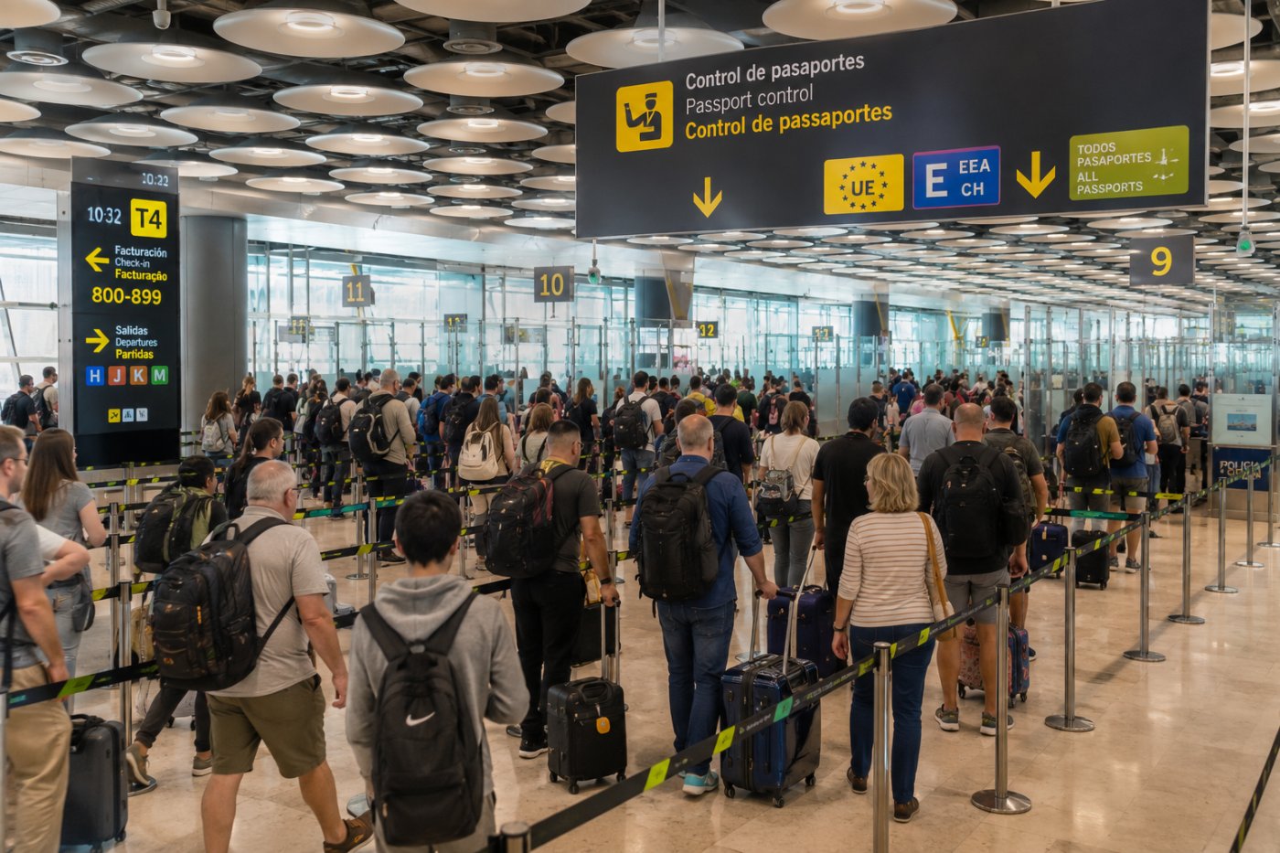¿Viajas a España? Eurocontrol advierte sobre posibles retrasos en los principales aeropuertos del país