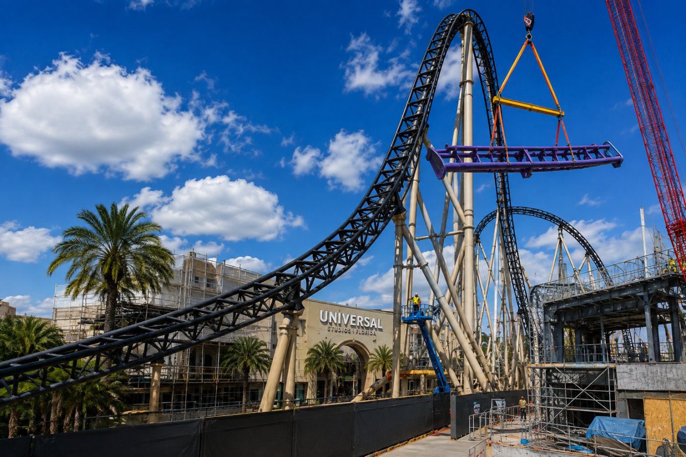 Fast & Furious: Hollywood Drift alcanza un importante hito en Universal Orlando con la instalación de toda su vía