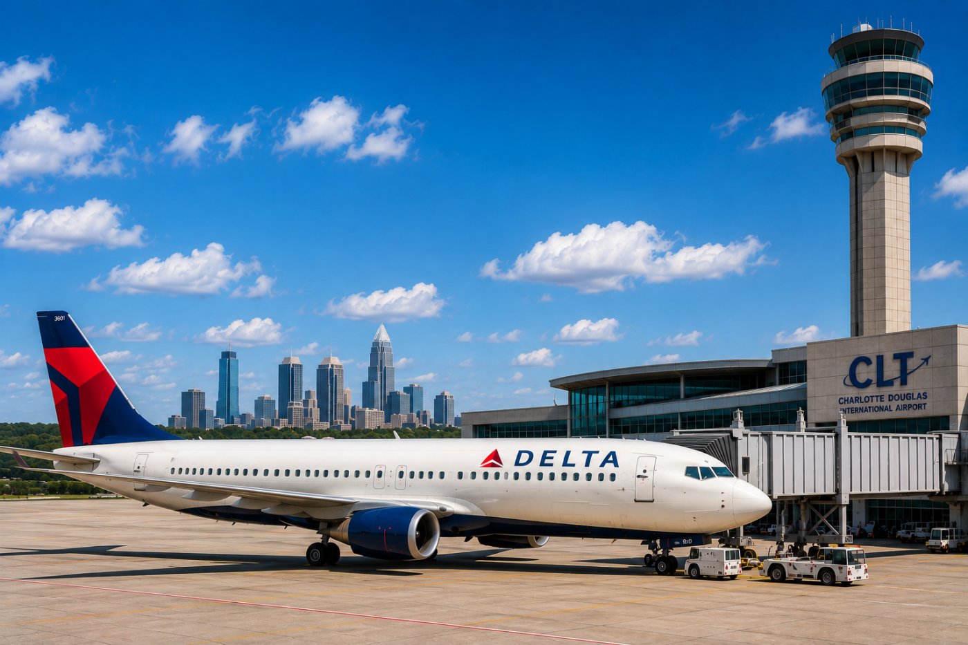 Delta fortalece su conectividad desde Charlotte con siete rutas sin escalas hacia sus principales centros de conexión