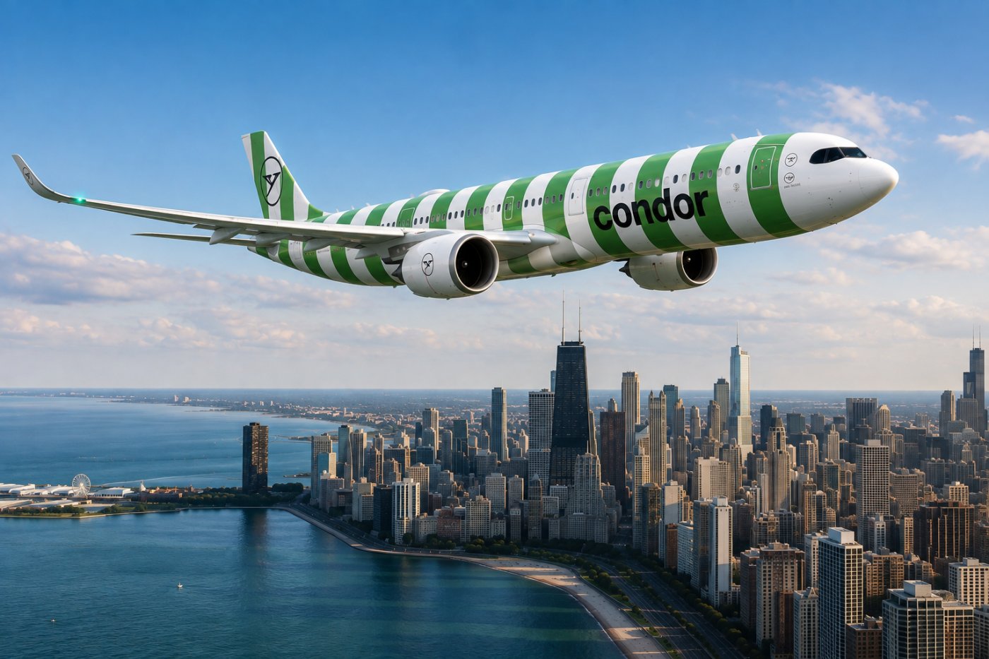 Condor amplía su red en Norteamérica con nuevos vuelos directos entre Frankfurt y Chicago
