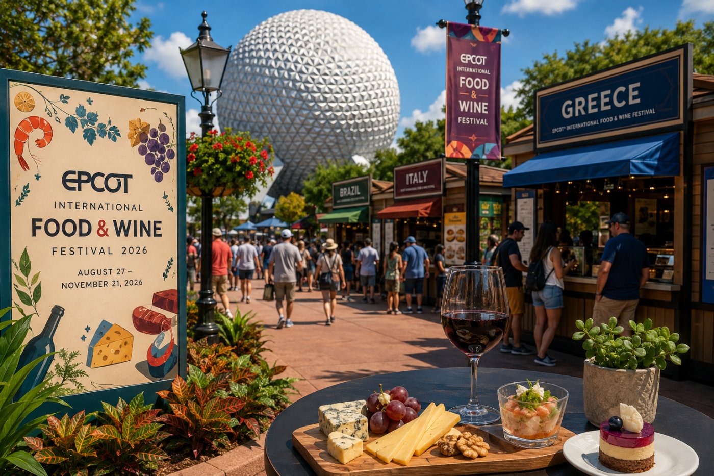 Disney comienza a revelar los primeros detalles del EPCOT International Food & Wine Festival 2026
