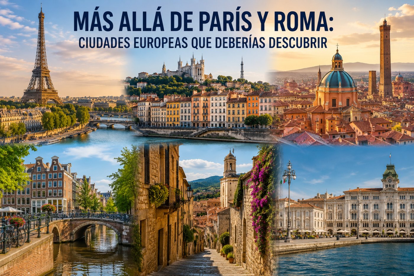 Más allá de París y Roma: las ciudades europeas que deberías descubrir después de conocer las grandes capitales