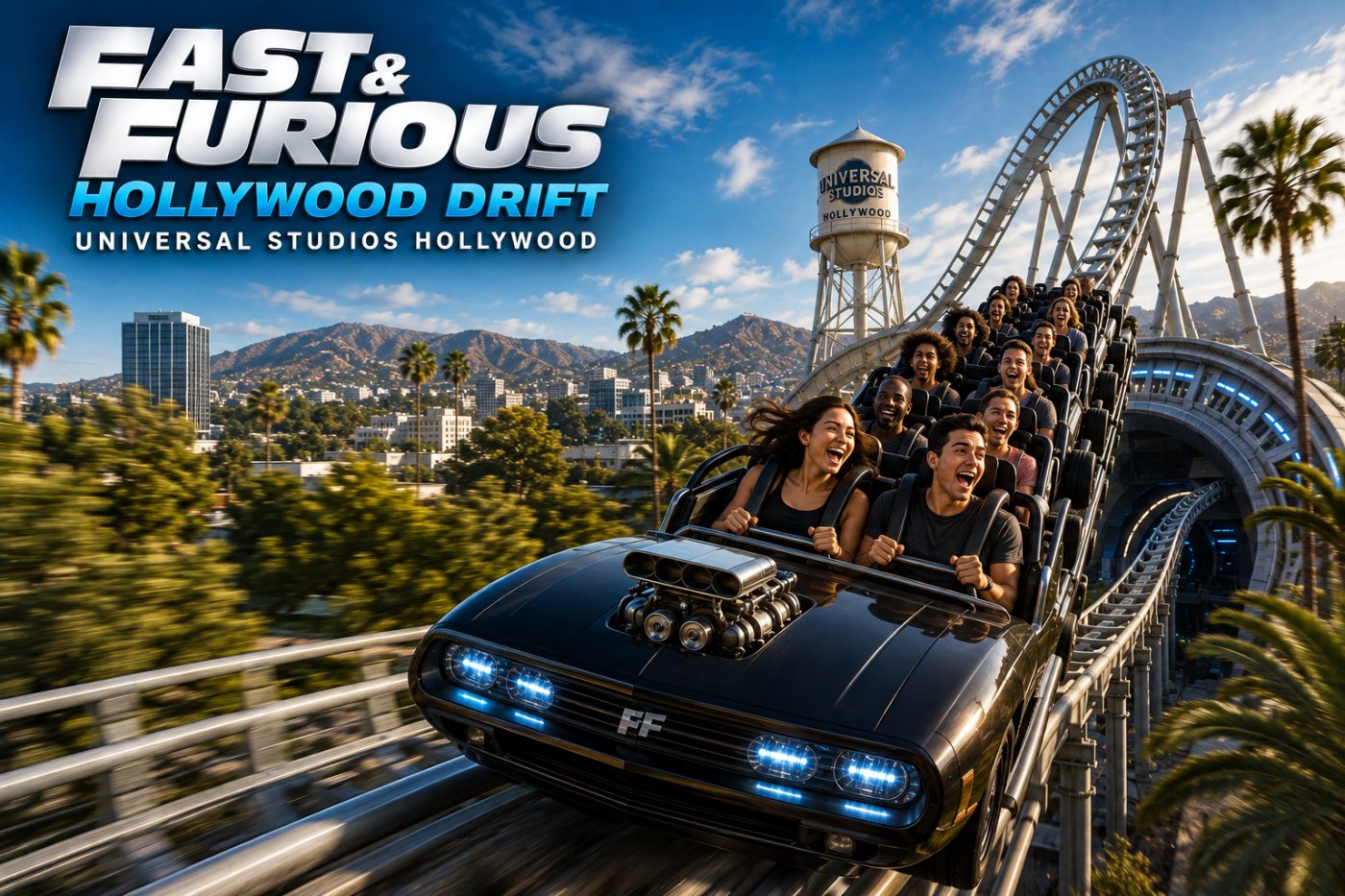 La nueva montaña rusa de Fast & Furious ya recibe pasajeros en Universal Studios Hollywood