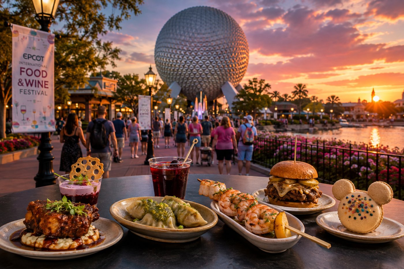 EPCOT revela los menús del Food & Wine Festival 2026: casi 100 novedades para probar