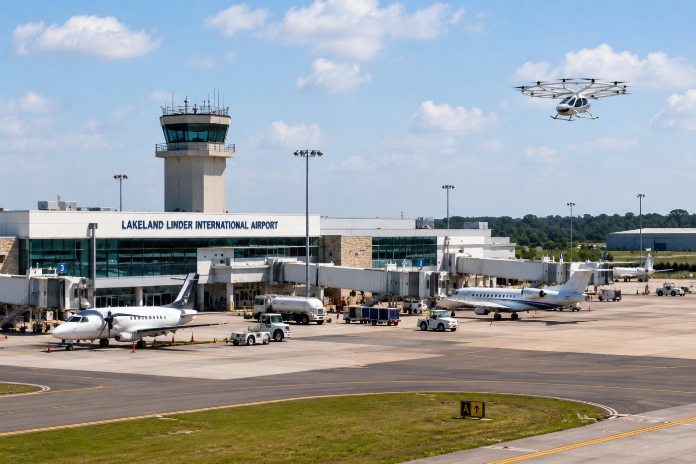 Lakeland prepara su aeropuerto para crecer: nuevas puertas, más vuelos y hasta taxis aéreos