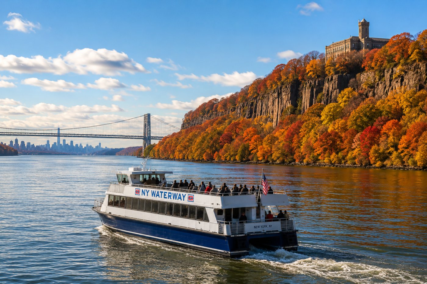 Nueva York desde el Hudson: regresan los cruceros para ver los colores del otoño