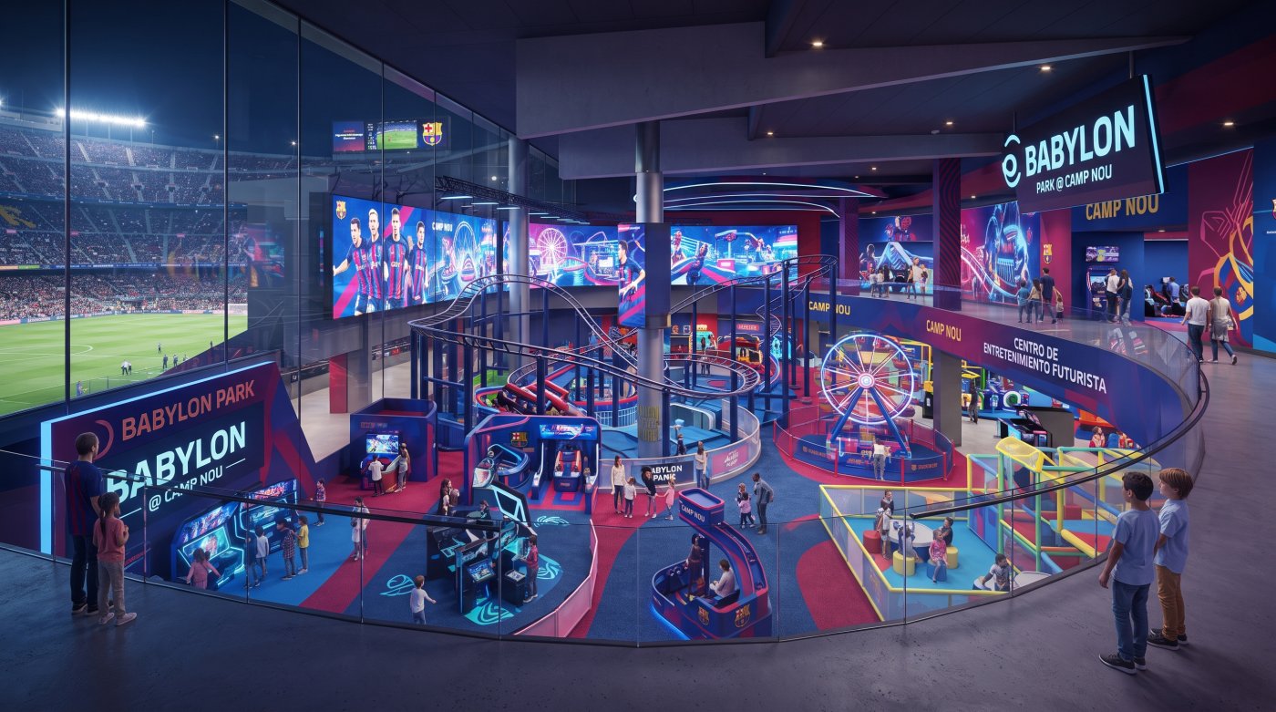 ¡De película! El FC Barcelona quiere instalar un parque de atracciones futurista dentro del nuevo Camp Nou
