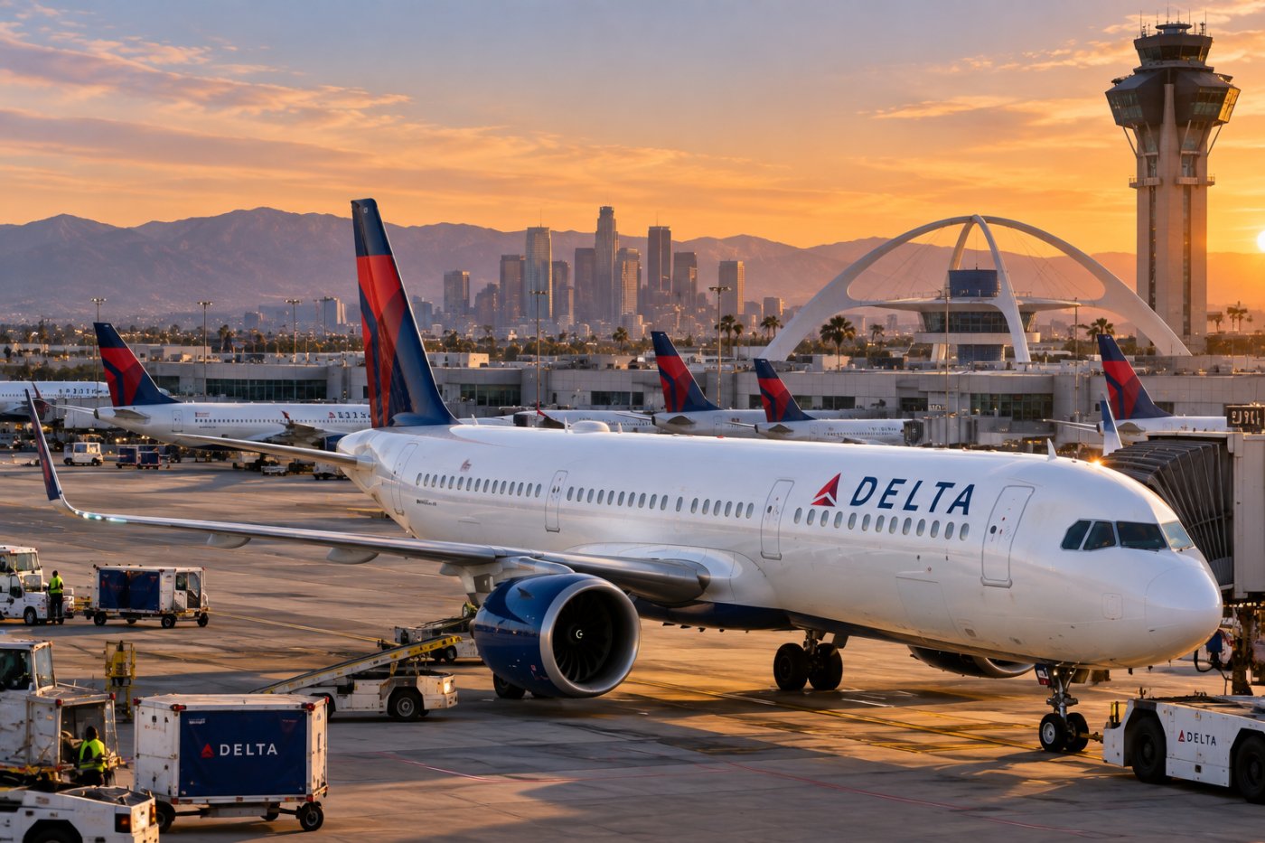 Delta prepara su mayor operación en Los Ángeles con nuevas rutas y más vuelos