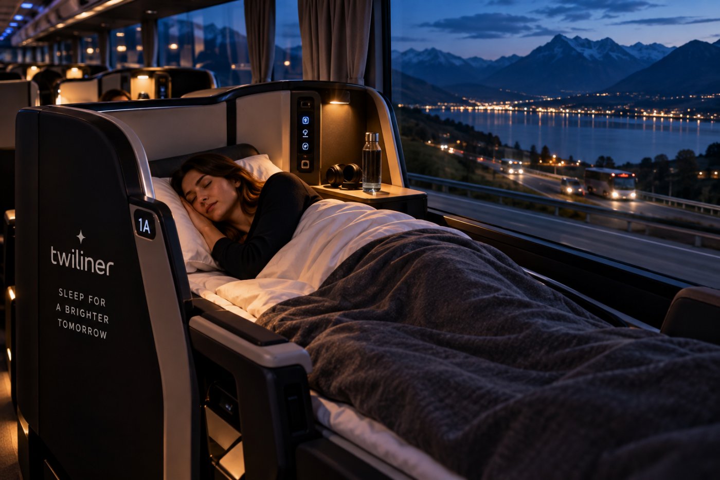 ¿Business Class en autobús? Twiliner lleva camas horizontales a los viajes nocturnos por Europa