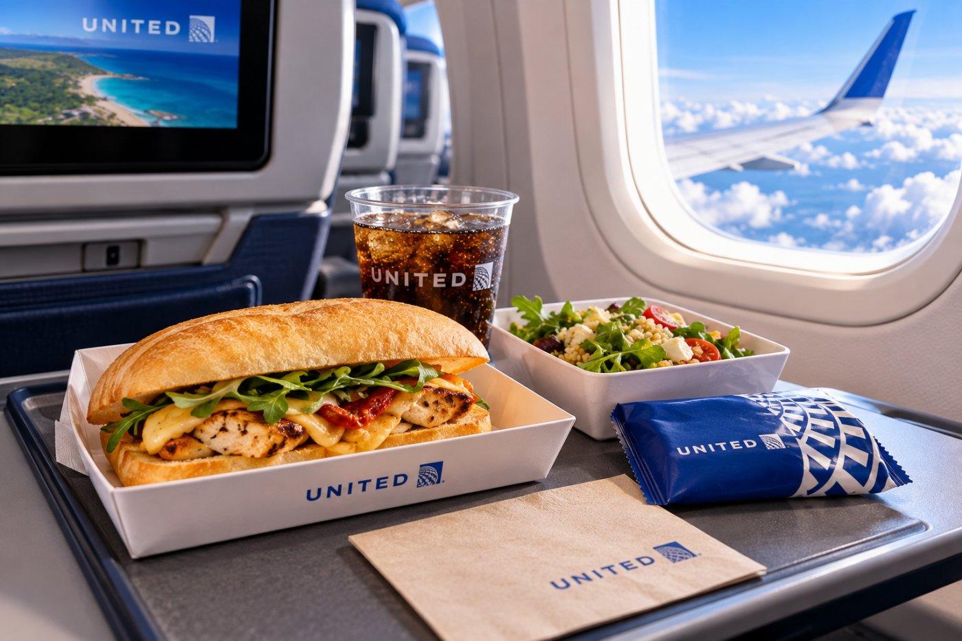 United Airlines cambia las opciones de comida en cientos de vuelos: ¿qué podrán hacer ahora los pasajeros?