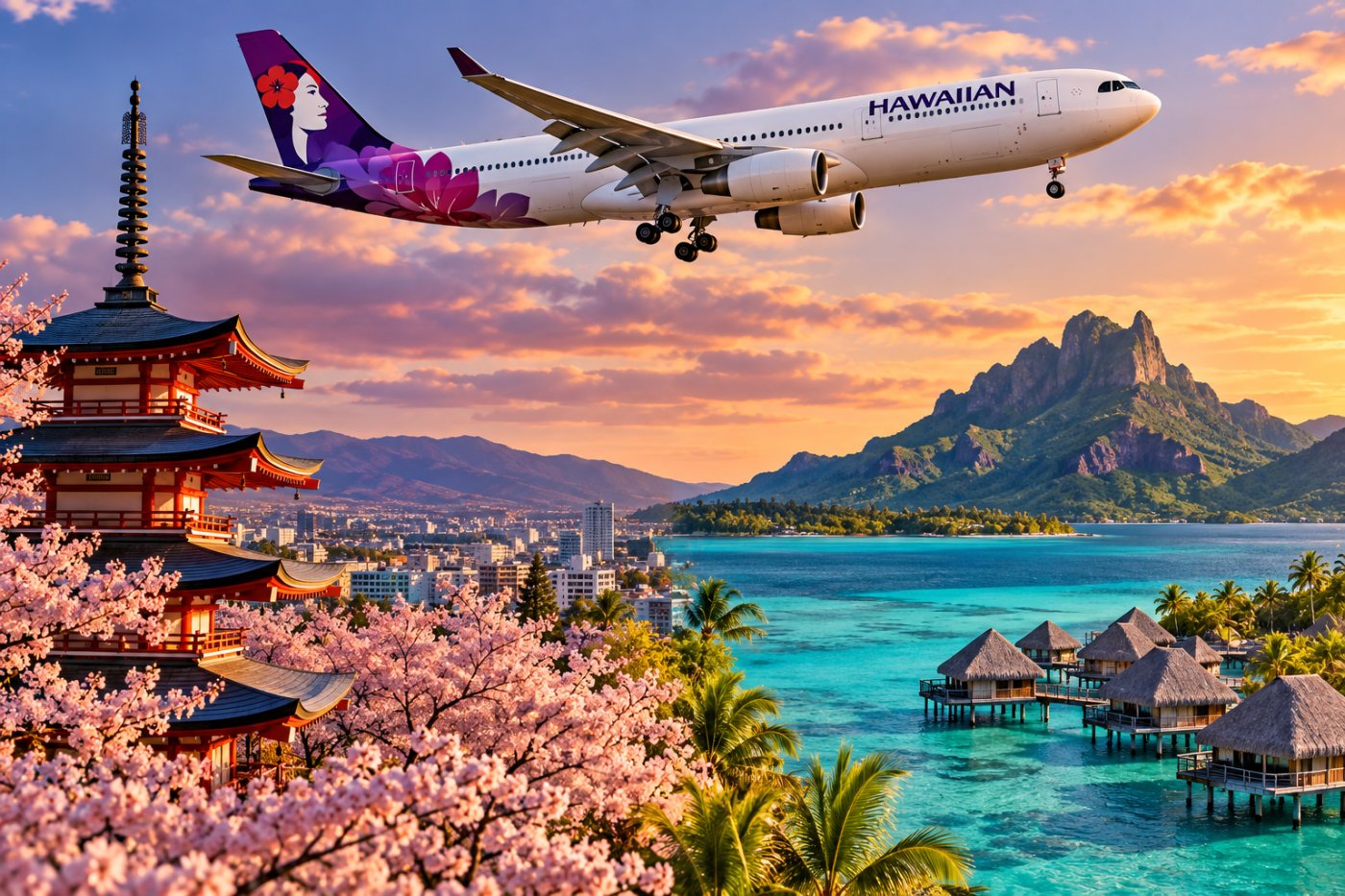 Alaska y Hawaiian Airlines abren nuevas puertas hacia Asia y el Pacífico Sur
